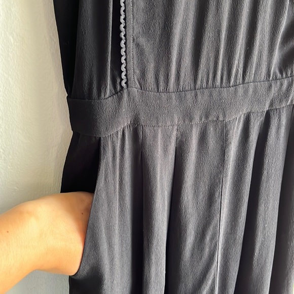 Madewell, Elegant Black Romper in Black, Size 4 - Picture 3 of 6